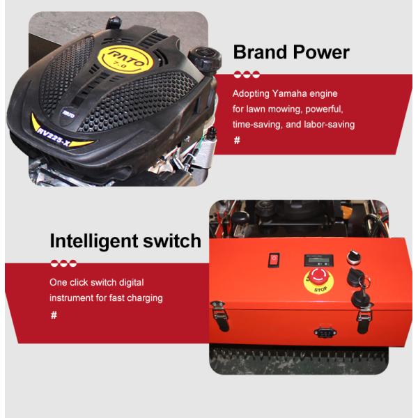 Gasoline Engine Small Robot Grass Cutter Cutting Width Home Garden Farm Remote Control Crawler Lawn Mower