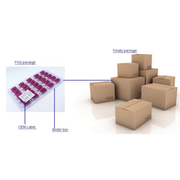 Fiber Optic Adapter MPO Key Up To Key Up SC Footprint Reduced Flange For Type B MPO Trunk Cable