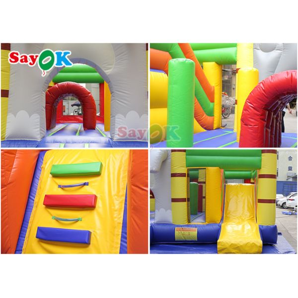 Cute Zoo Theme Inflatable Bouncing Castles Jumping House Inflable Bouncer Slide Games For Kids