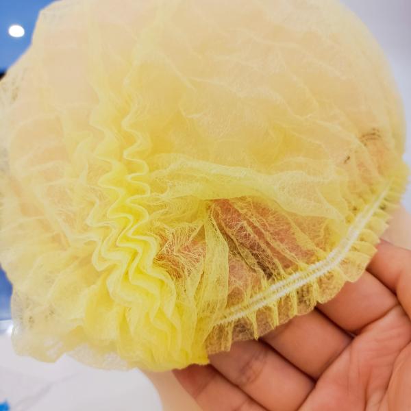 Soft Disposable PP Hair Net Cap For Factory In White Blue Yellow Pink