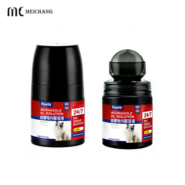 60ml High Transparency PETG Roller Ball Bottle with Leak-proof Design for Pet Topical Medication