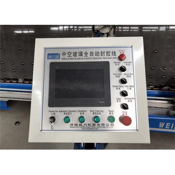 ISO Insulating Glass Production Line Machine With Automatic Silicone Sealing Robot