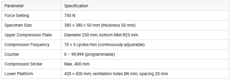 Touch Screen Servo Foam IFD Indentation Force Deflection Tester ASTM D3574 Sponge Compression Rebound Testing Machine