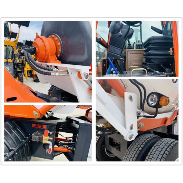 Europe 4.5 Cubic Self Loading Concrete Mixer Truck Yuchai 4105 Engine