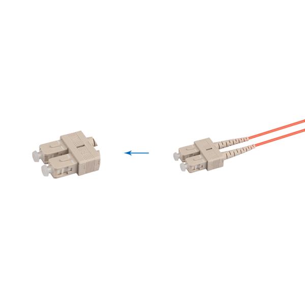 SC / UPC Optical Patch Cord Simplex / Duplex Cable Type With Ceramic Ferrule