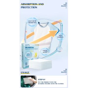 Customization Laundry Sheets Color Catcher Eco Friendly For Home And Travel Use