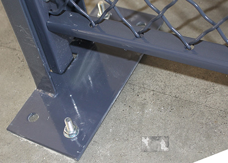 Lockable 4 Sides Equipment Storage Cage , Welded Metal Wire Storage Cages