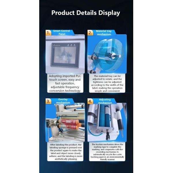 Semi-Automatic Double Tube Seam Adhesive AB Ceramic Seam Adhesive Glass Genuine Porcelain Adhesive Labeling Machine CH-616C