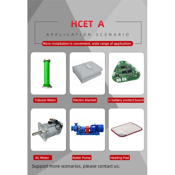 Close-up of HCET-A Temperature Control Switch components