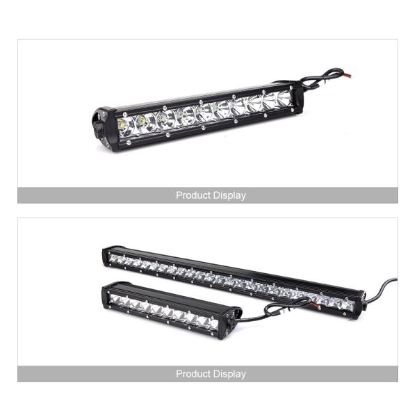 3D 120W 150W 180W 240W Super Slim Single Row Curved Led Light Bar Combo Beams For 4x4 Offroad SUV 4WD ATV Driving Work L