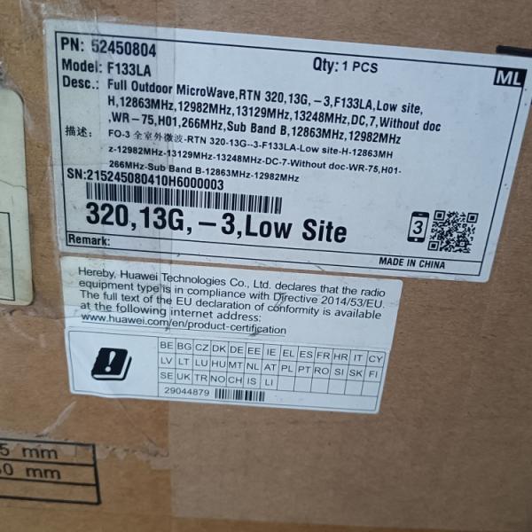 Remote HW Rtn320 Series E-Band Low-End Wireless Microwave Equipment 13G
