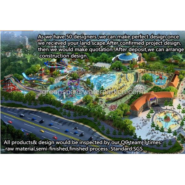 12m Tall Exciting Custom Water Slides Surf Water Amusement Park Equipment