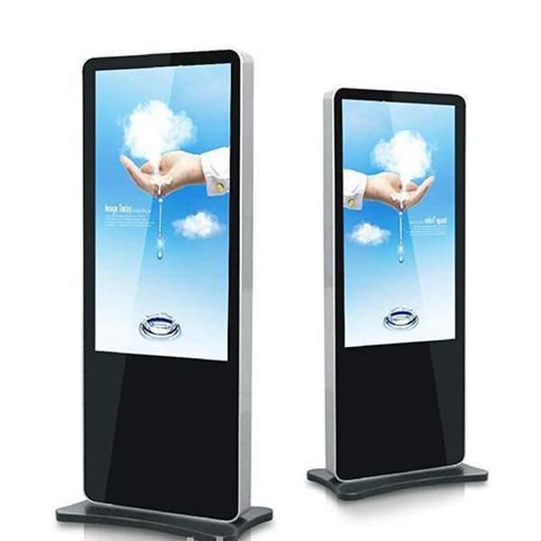 Slim Thin Touch Screen Digital Signage Wifi Android System Metal Case Interactive Three Screen