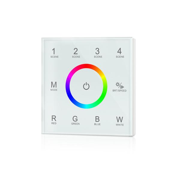 Ultra Sensitive RGBW LED Controller , Led Dimmer Touch Panel No Noise