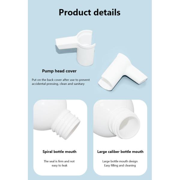 180ml/200ml/300ml Round shape PET Makeup Remover Bottle Cleansing Oil Packaging UKG28