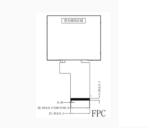 3.5 inch 320*240 IPS LCD display with capacitive touch 54PIN SPI+RGB