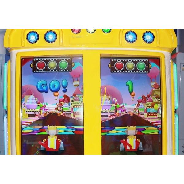 Metal Material Car Racing Arcade Machine For Game Center / Supermarket