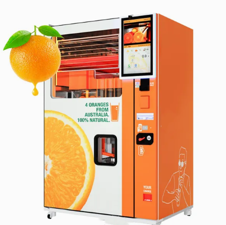 Food Juice Self Vending Machine Automatic Orange Juice Maker Commercial 1100W