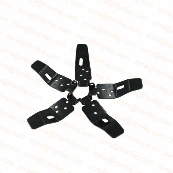 Customized Stainless Steel Corner Bracket with Black Powder Coated Triangle Structure