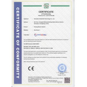 SHENZHEN  GOLDANTELL TECHNOLOGY CO.,LIMITED Certifications