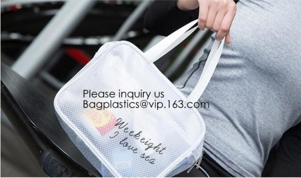 Custom Clear Pvc Lady Handbag Set Transparent Beach Tote Bag With Inner Pouch,Shoulder Tote Holographic PVC Beach Bag