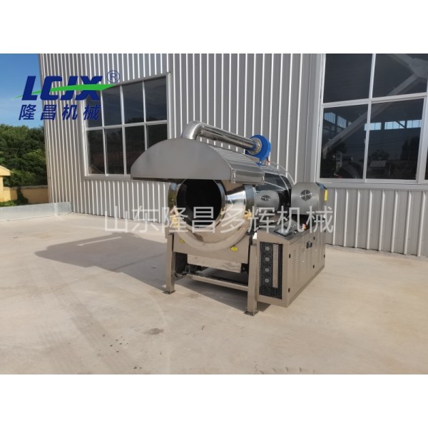 SS304 Commercial Nuts Roasting Machine Gas Heating Chestnut Roaster Adjustable Speed