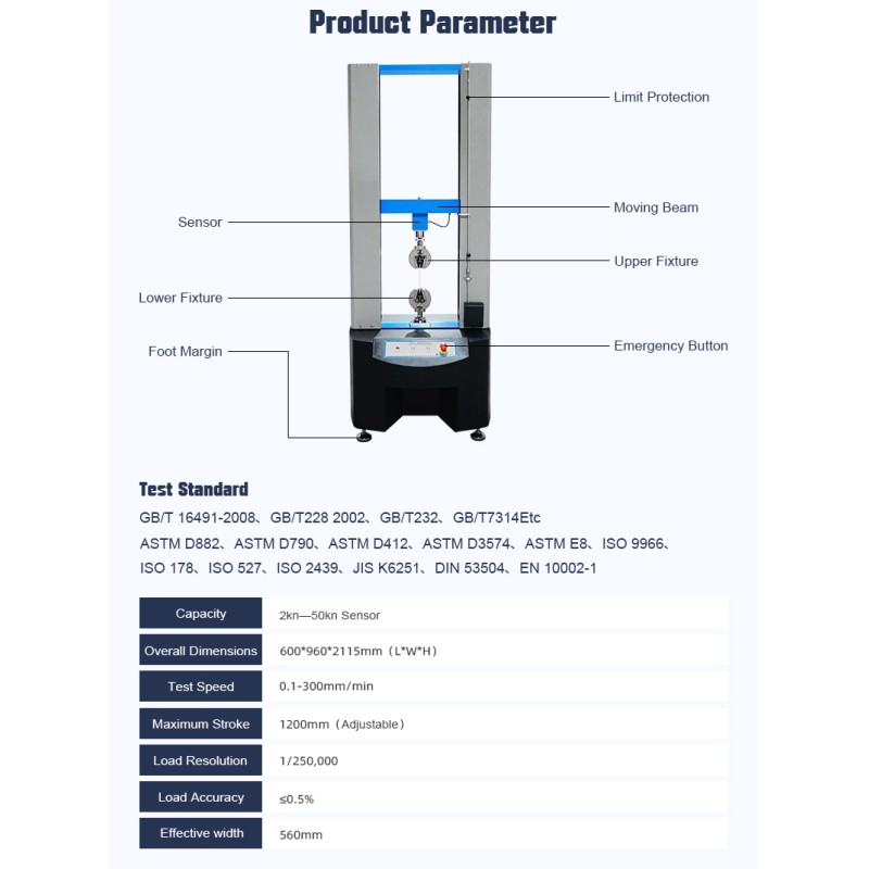 Electronic 1000KN Rebar Tensile Testing Machine Horizontal Tensile Testing Machine Steel Bar Universal Tensile Testing Machine