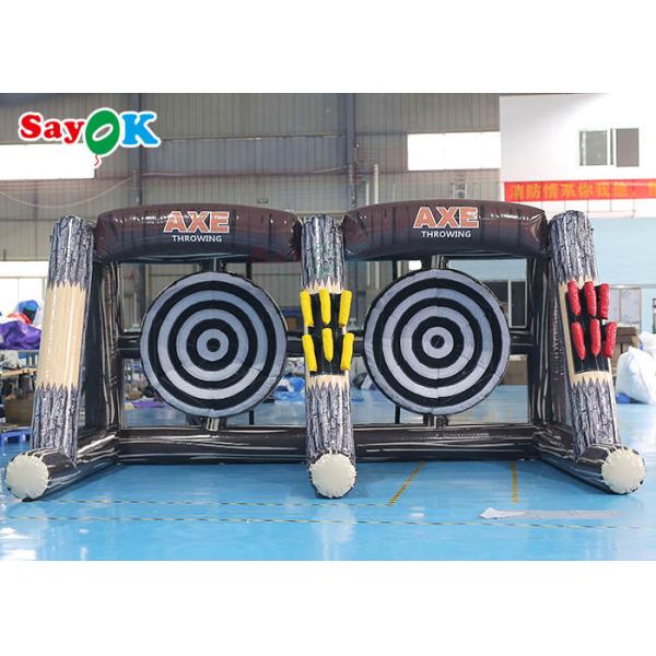 0.55mm PVC Inflatable Sports Games Carnival Inflatable Axe Throw Dart Double Lane