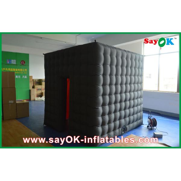Small Photo Booth Black Inflatable Photo Booth 2.5mx2.5mx2.5m Photobooth For Photo