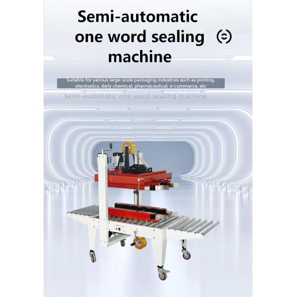 Semi-automatic Carton Packaging Machine Carton Tape Machine Straight-Type Automatic Carton Sealing Machine FX001 Manual Fluting
