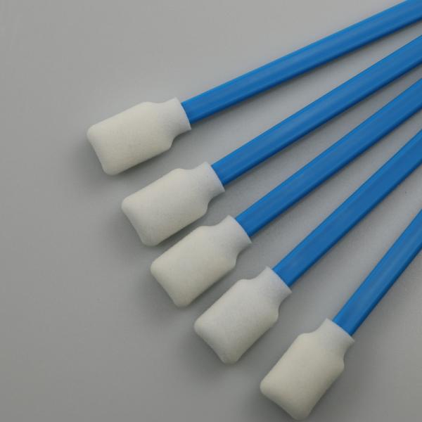PP Stick Rectangle Foam Tip Cleaning Swabs For Printer