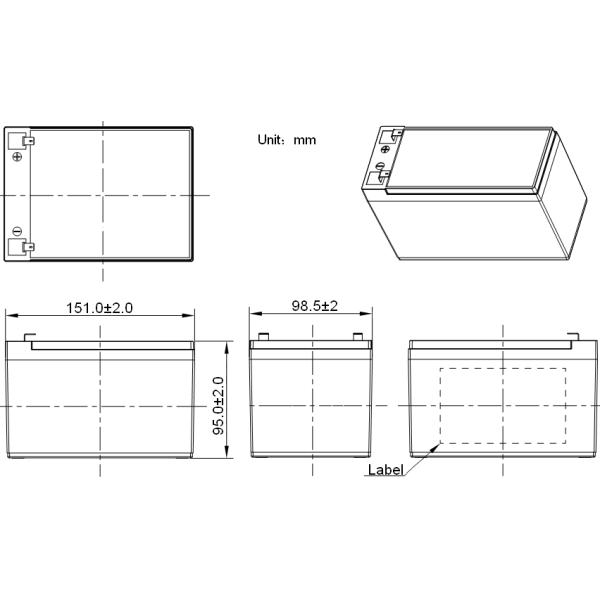 12V 12Ah Bluetooth Lithium Battery , Rechargeable Batteries With ABS Casing