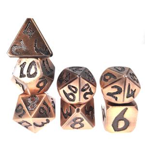 China Mini RPG Dice 7 Piece Dice Set Multifunctional Polyhedral Handcrafted Nontoxic on sale
