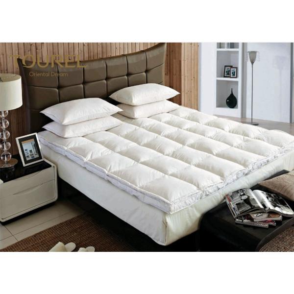 Polyester Fabric Quilted Hotel Mattress Protector Customed Size