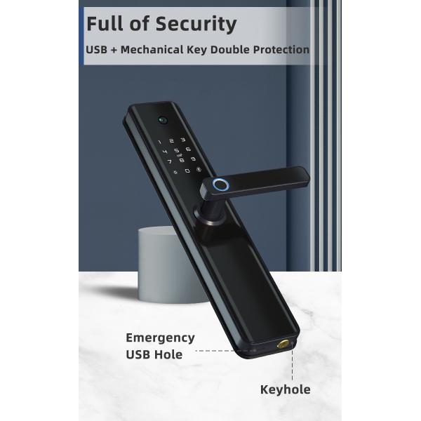 Smart Camera Door Lock Card Operated Wireless Enabled Fingerprint