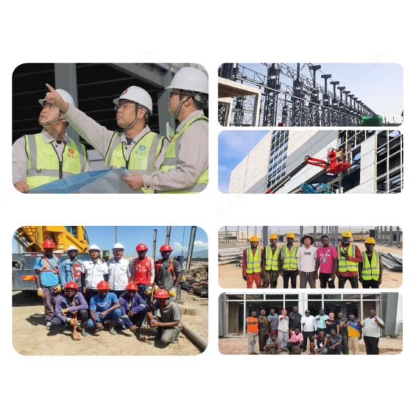 Large Scale Light Steel Structure Workshop , Prefabricated Steel Structure Factory