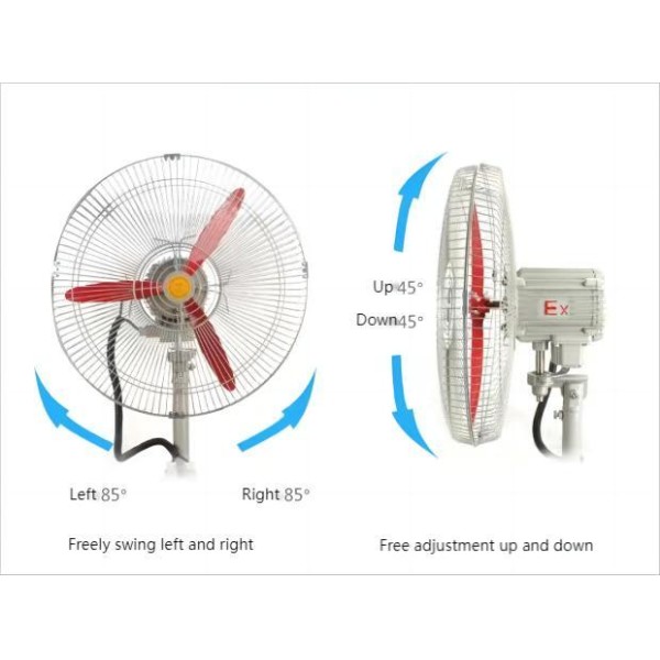 Heavy Duty Explosion Proof Oscillating Fan for Hazardous Industrial Areas