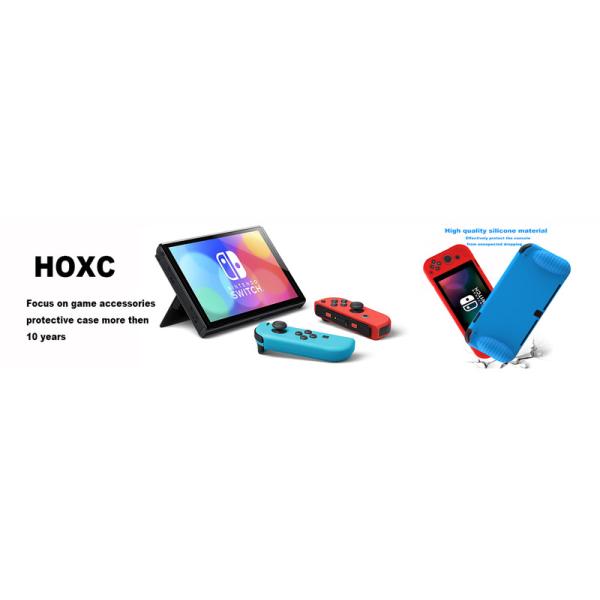 Protective HOXC Skintouch Silicone Protective Case For Nintendo Switch OLED Console, Ergonomic Silicone Protector Cover Grip For NS Pro