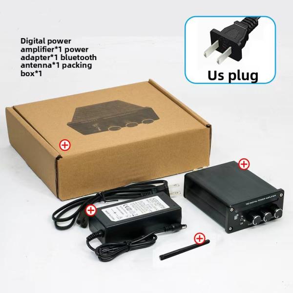 2.0 Channel 2*100W BT 5.0 RGB Light Adjustable Treble Bass High-Power Linear Amplifier New Digital Stereo Home Mini Hifi