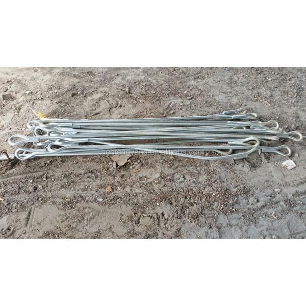 galvanized guyed steel communication anemometry met mast tower