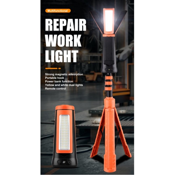 Cross-border New Outdoor Multi-function Light Lamp Adjustable Strong Light Camping Lamp Long-lasting Ground Work Lamp