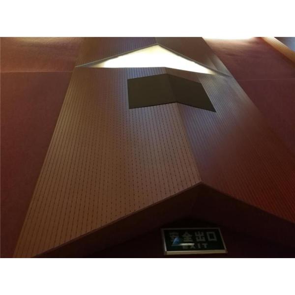 Studio Room Wooden Grooved Acoustic Panel MDF Board Fireproof Melamine Surface