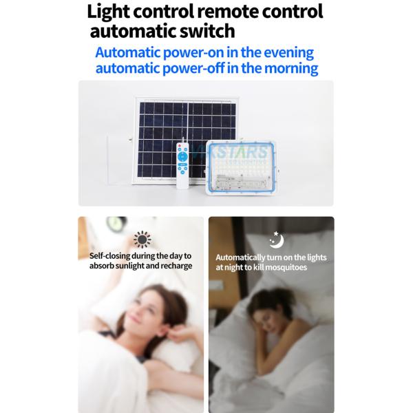 SMD3030 Farm Solar Panel Floodlights EMC RoHS