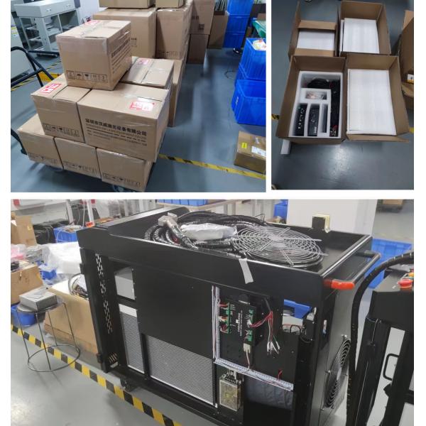 Handheld Single Motor Laser Cleaning Machine with Touch Screen Digital Parameter Setting Monitor