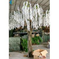 China White Artificial Flower Tree For Wedding , 5-10 Years Life Time Faux Flower Tree for sale