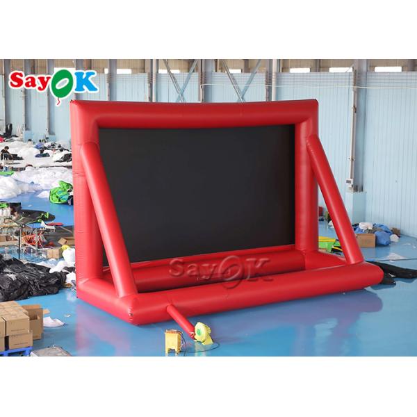 Inflatable Theater Screen Customized 7.25m 24ft Pvc Inflatable Movie Screen Cinema Outdoor Car Parking Lot