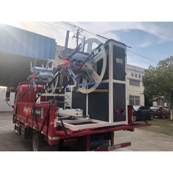 Double Station Plastic Tuber Rewinder Machine PE HDPE Corrugated Pipe Winder Coiler