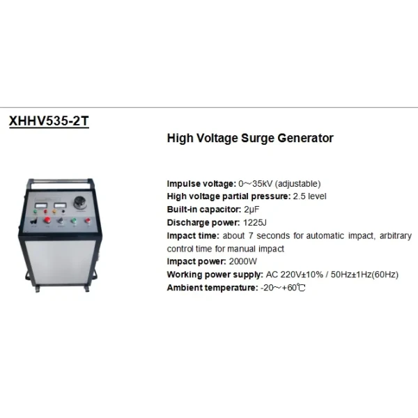 11kv 33kv Electric Power Cable Fault Locator 8/16/32kv 1000j Hv Pulse Generator