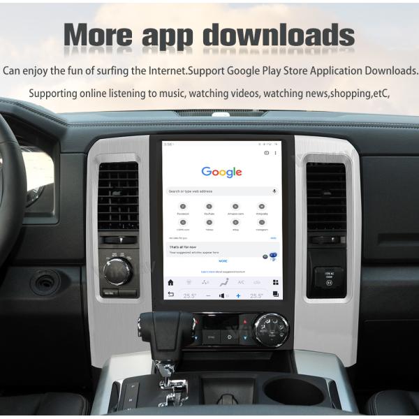 12.1 inch Head Unit For 2008-2011 Dodge Ram GPS Navigation Multimedia player Touch Screen Support Wireless Carplay