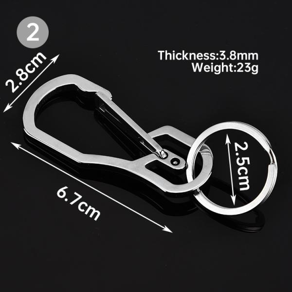 Seahorse stainless steel multi-functional carabine Titanium Hook Multifunction Camping Outdoor High Strength Titanium Carabiner
